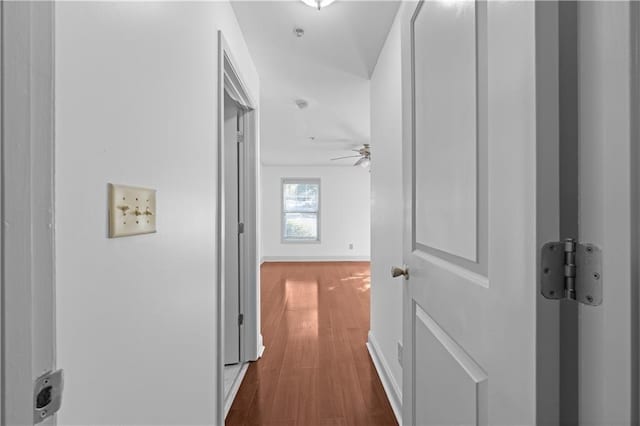1102 Madison Ln SE Unit 1102, Smyrna, GA 30080 - hall featuring dark wood-style flooring and baseboards
