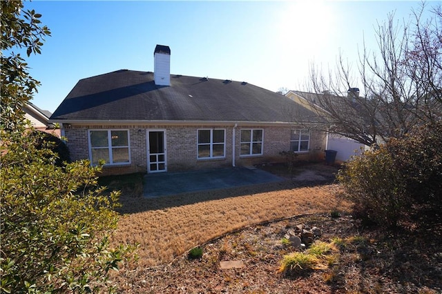 back of house featuring a patio