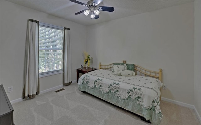 hall with light carpet