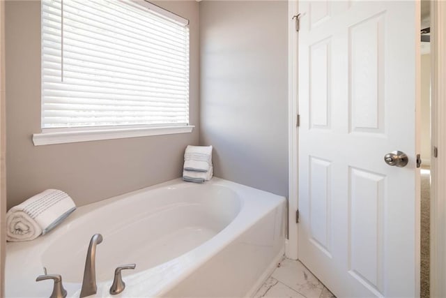 bathroom featuring a bathtub