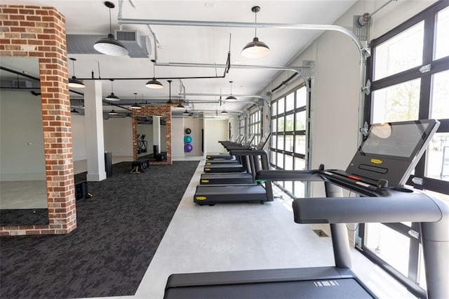 816 Dodd Trl S Unit 172, Buford, GA 30518 - gym with a garage
