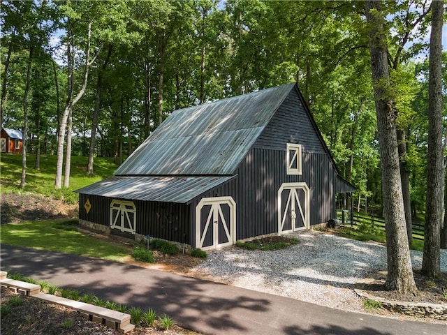 view of barn