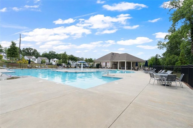 5755 Turnstone Trl, Flowery Branch, GA 30542 - community pool featuring a patio area