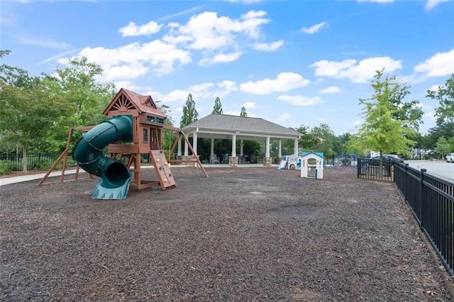 5755 Turnstone Trl, Flowery Branch, GA 30542 - communal playground with a gazebo