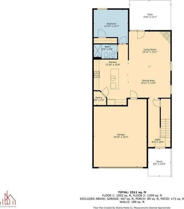 5755 Turnstone Trl, Flowery Branch, GA 30542 - floor plan / room layout
