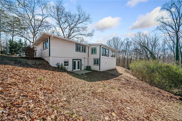 rear view of house with french doors