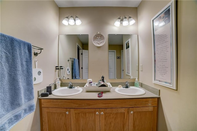 bathroom featuring vanity