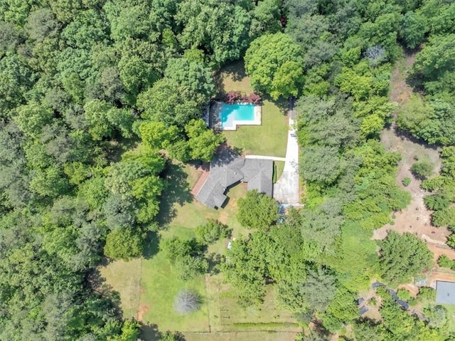 aerial overview of property's location featuring a pool