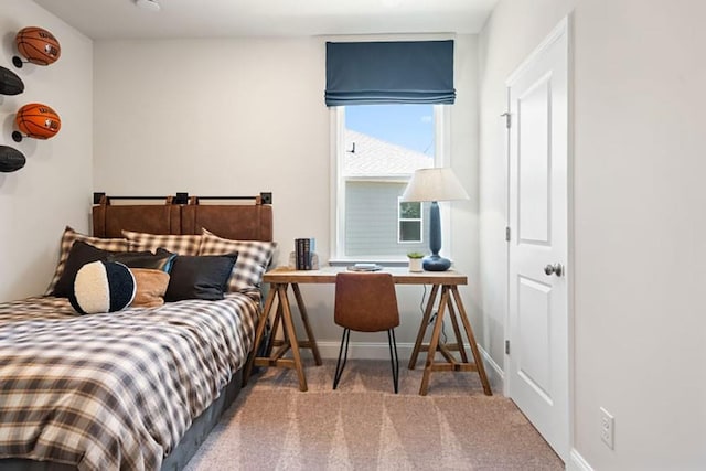 bedroom featuring carpet flooring