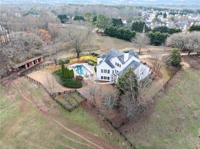 birds eye view of property
