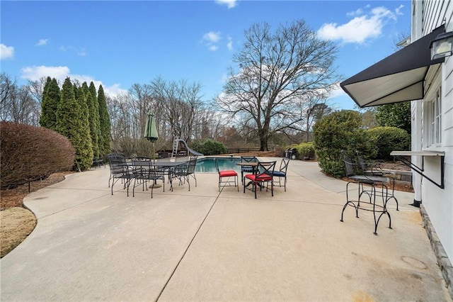 view of patio featuring an outdoor pool