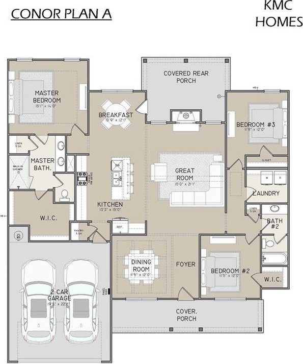 8970 Callaway Dr, Winston, GA 30187 - floor plan / room layout