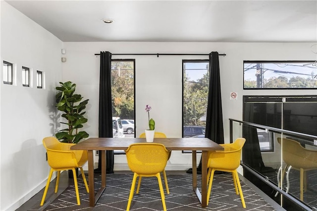 view of dining space