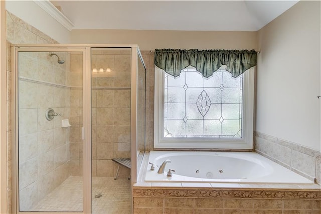 255 Beech Tree Holw, Sugar Hill, GA 30518 - full bath with a tub with jets and a shower stall