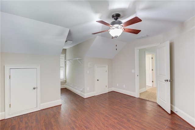 255 Beech Tree Holw, Sugar Hill, GA 30518 - bonus room featuring ceiling fan, wood finished floors, baseboards, and vaulted ceiling