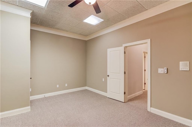 255 Beech Tree Holw, Sugar Hill, GA 30518 - carpeted empty room featuring ceiling fan, baseboards, and ornamental molding