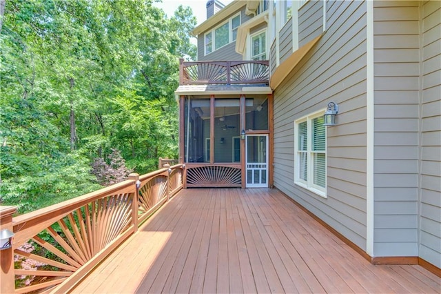 255 Beech Tree Holw, Sugar Hill, GA 30518 - wooden deck with a sunroom