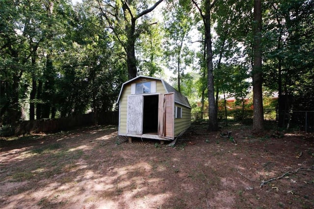 view of outbuilding