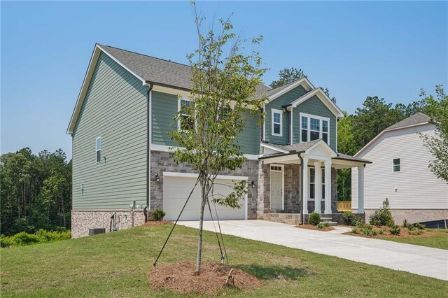 7252 Eton Ln, Locust Grove, GA 30248 - property entrance featuring stone siding and covered porch