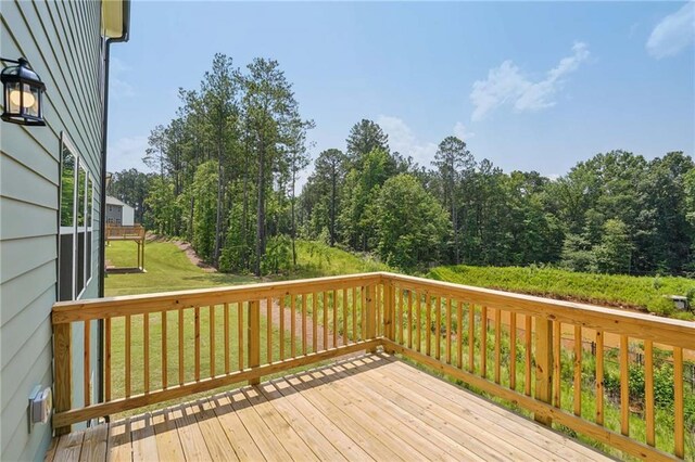 7252 Eton Ln, Locust Grove, GA 30248 - deck with a lawn