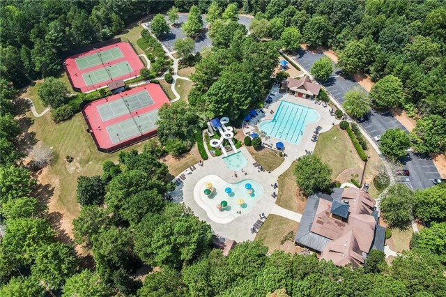 7252 Eton Ln, Locust Grove, GA 30248 - drone / aerial view of a pool