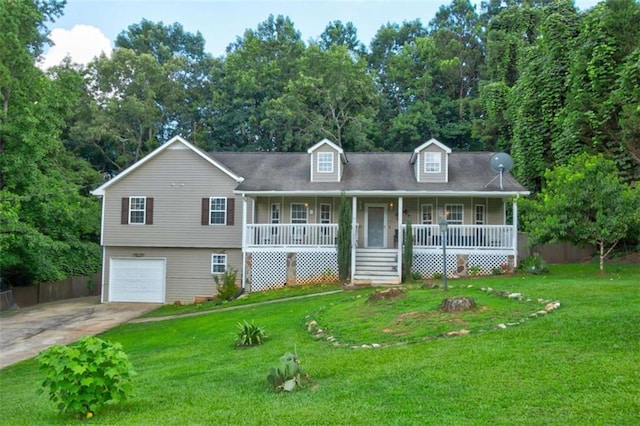 1137 Eagles Nest Cir, Carrollton, GA 30116 - new england style home with covered porch, driveway, and an attached garage