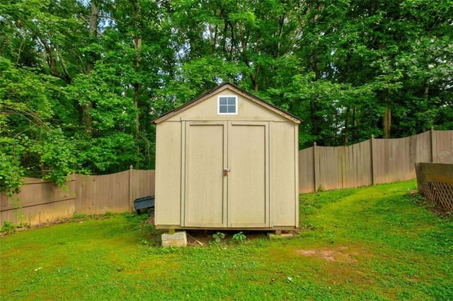 1137 Eagles Nest Cir, Carrollton, GA 30116 - view of shed featuring a fenced backyard