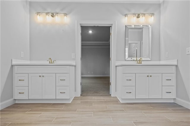 bathroom featuring vanity