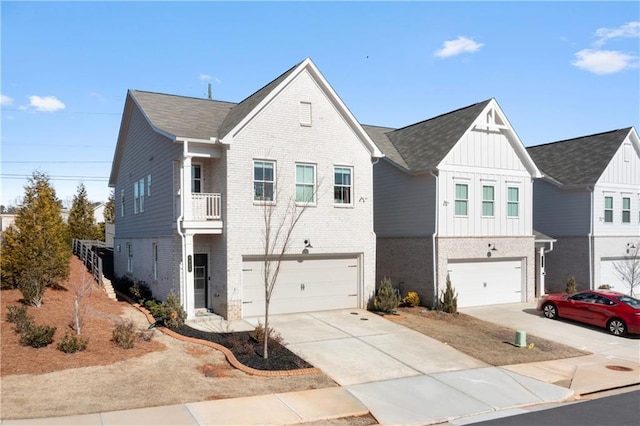 multi unit property featuring a garage