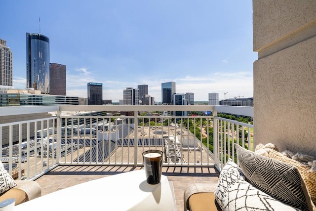 285 Centennial Olympic Park Dr NW Unit Ph2-7, Atlanta, GA 30313 - balcony with a view of skyline