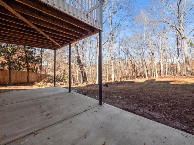 6333 Horizon Dr, Flowery Branch, GA 30542 - view of patio featuring fence