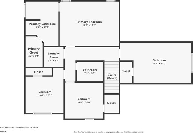 6333 Horizon Dr, Flowery Branch, GA 30542 - property floor plan