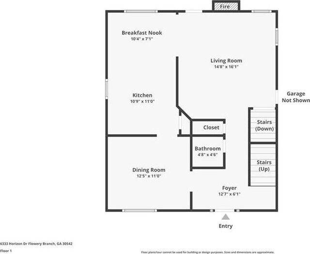 6333 Horizon Dr, Flowery Branch, GA 30542 - property floor plan