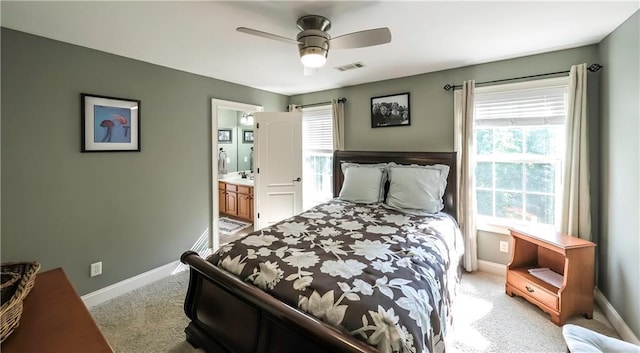 9742 Fallview Ct, Villa Rica, GA 30180 - bedroom featuring light carpet, multiple windows, and baseboards