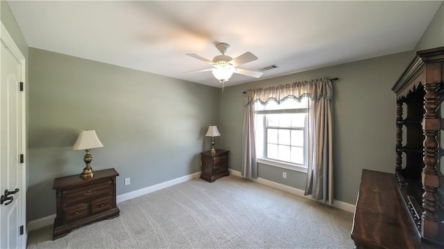 9742 Fallview Ct, Villa Rica, GA 30180 - carpeted bedroom featuring baseboards and a ceiling fan
