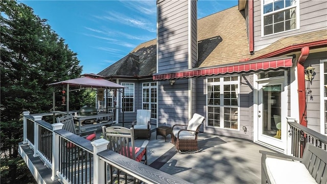9742 Fallview Ct, Villa Rica, GA 30180 - view of wooden deck