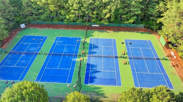 view of tennis court