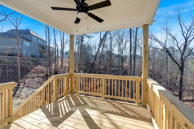 14 Grove Pointe Way SE, Cartersville, GA 30120 - deck featuring a ceiling fan