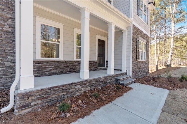 14 Grove Pointe Way SE, Cartersville, GA 30120 - entrance to property featuring stone siding and covered porch