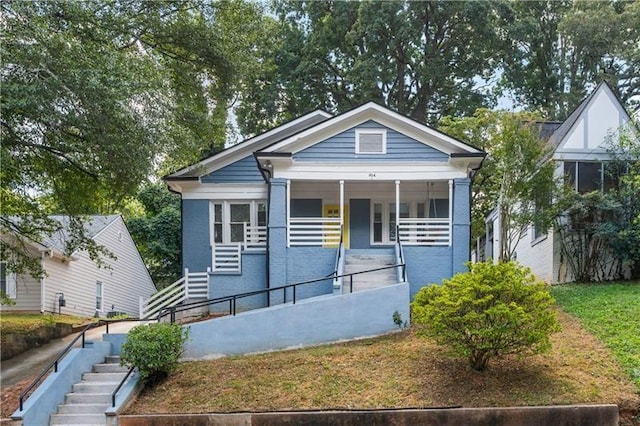 bungalow-style house with a porch