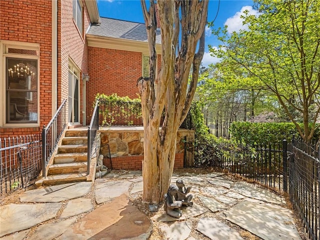 view of patio / terrace with fence