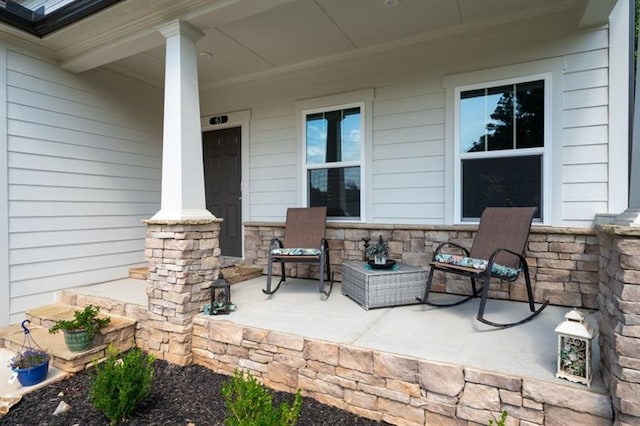 view of patio / terrace with a porch