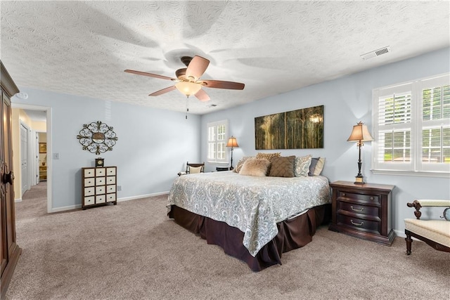 1083 Wash Lee Dr SW, Lilburn, GA 30047 - bedroom with carpet flooring, a textured ceiling, and ceiling fan
