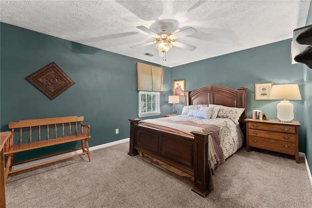 1083 Wash Lee Dr SW, Lilburn, GA 30047 - carpeted bedroom with a ceiling fan and a textured ceiling