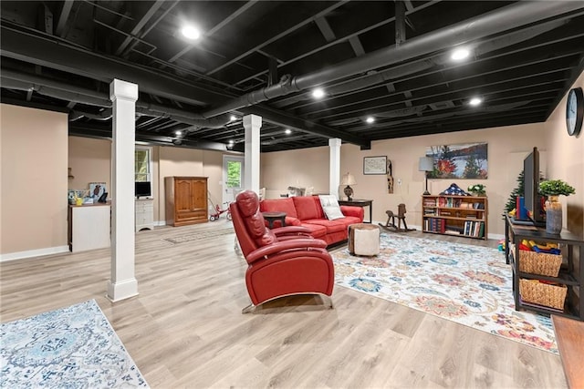 1083 Wash Lee Dr SW, Lilburn, GA 30047 - living area with wood finished floors