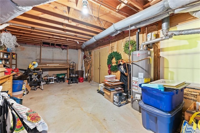 1083 Wash Lee Dr SW, Lilburn, GA 30047 - unfinished below grade area featuring water heater