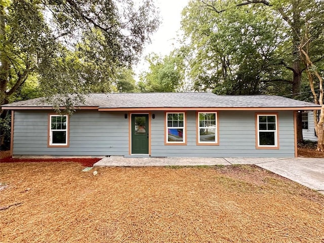 view of front of house with a patio area