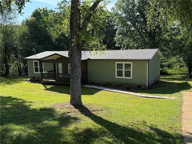 5251 Bogus Rd, Gainesville, GA 30506 - view of front of home with crawl space and a front lawn