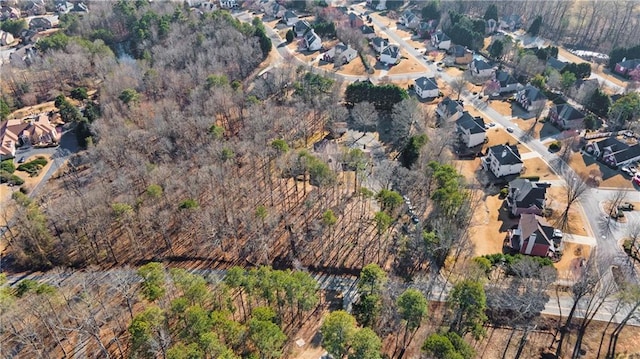 bird's eye view with a residential view