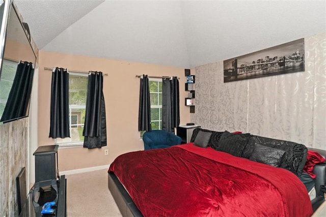 5865 El Segundo Way, Atlanta, GA 30349 - bedroom with lofted ceiling and carpet floors